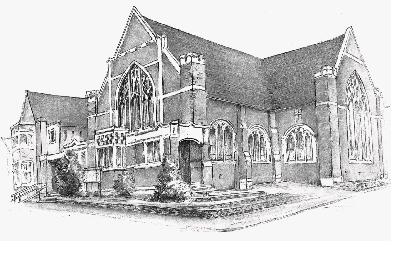 Sketch impression of the church